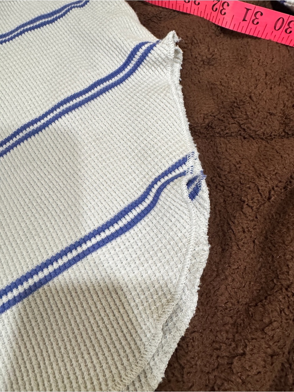 Aritzia Babaton Cowelneck Waffle-Knit Stripe top - Picture 8 of 13